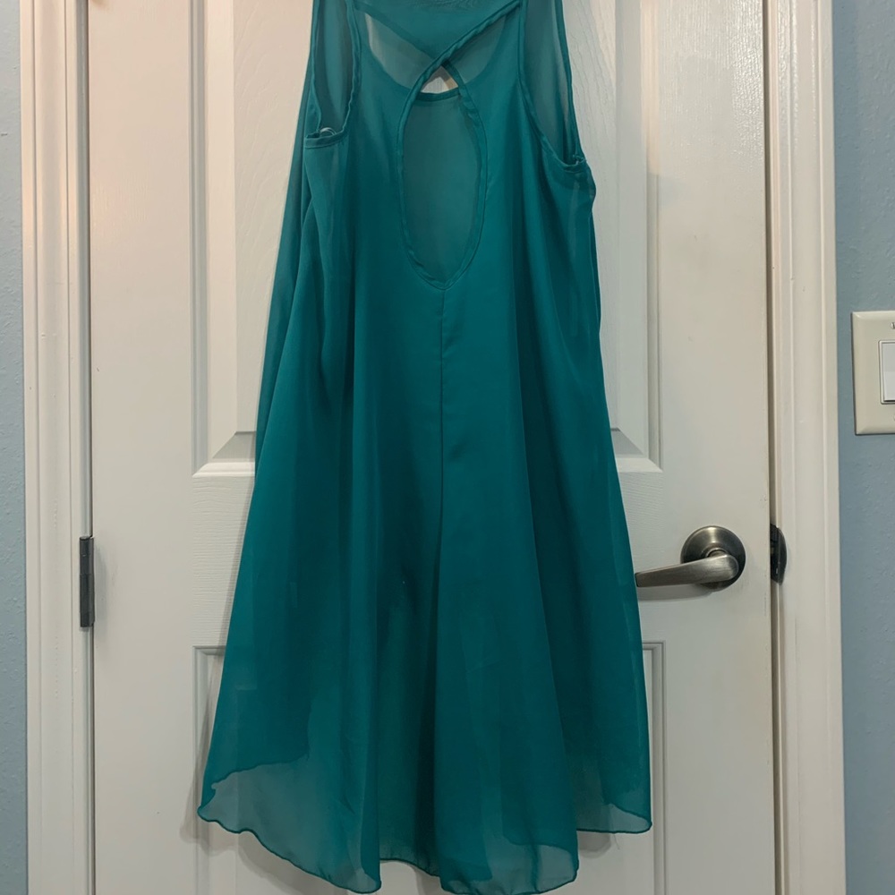 Long teal top - Picture 2 of 4